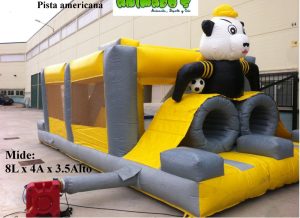 pista americana hinchable